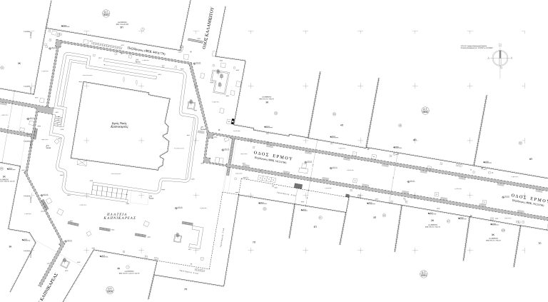 Αρχιτεκτονικό σχέδιο της Ερμού