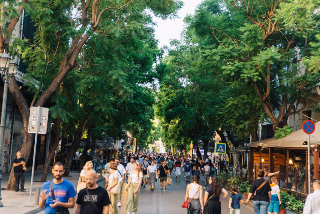 Στιγμιότυπα από την εκδλήλωση "Αθηνάς Χωρίς Αυτοκίνητο"